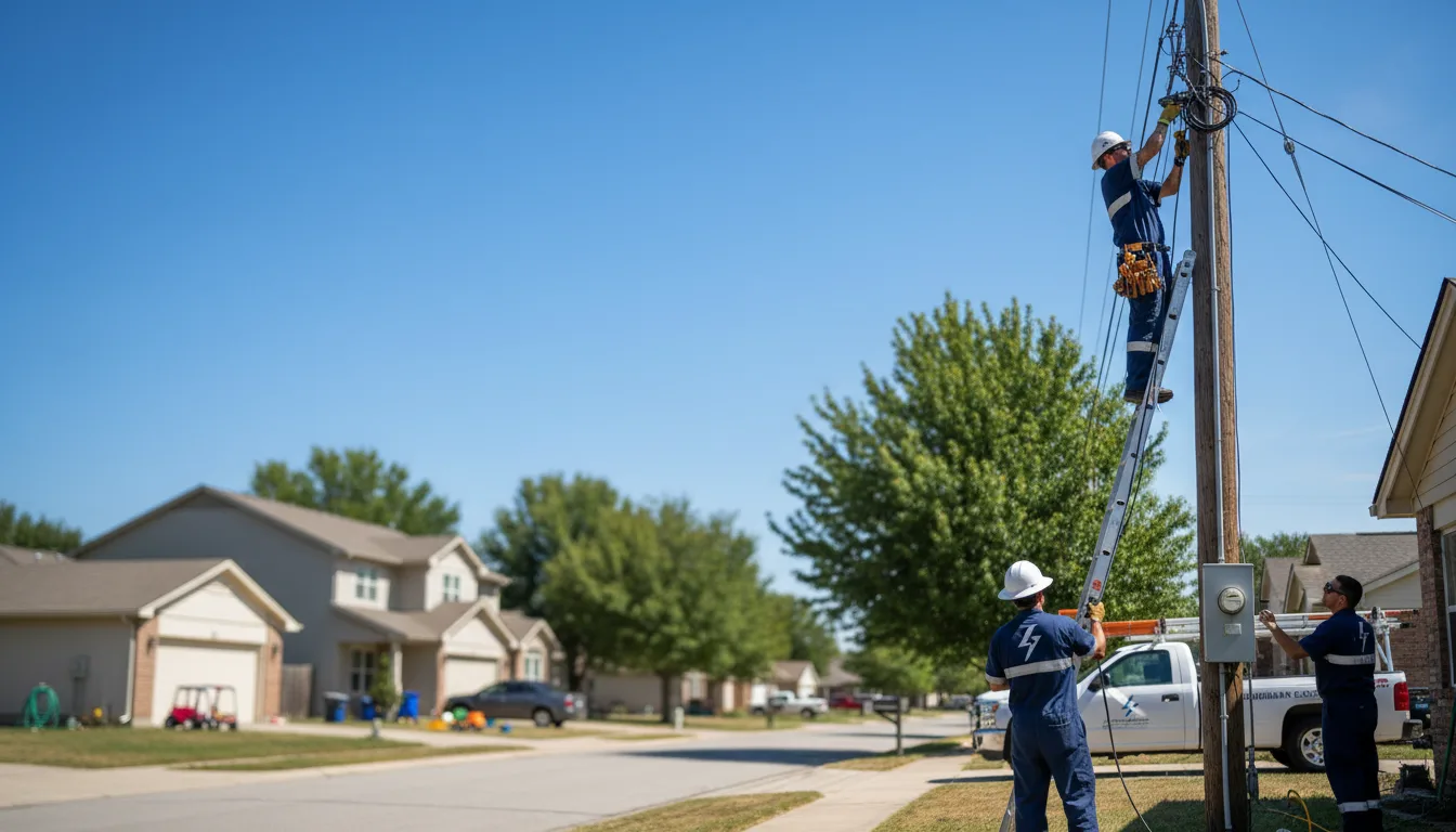 Residential electrician providing installation services in Mount Vernon, GA